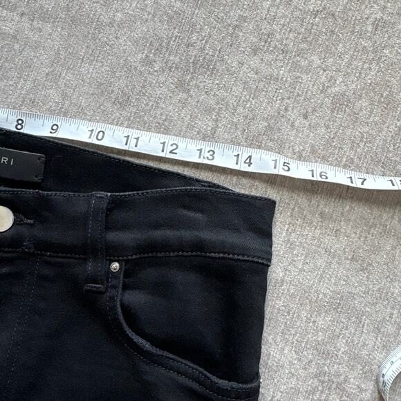 Authentic $1,090 Amiri Men’s Black MX1 Skinny Distressed Jeans - Picture 7 of 10